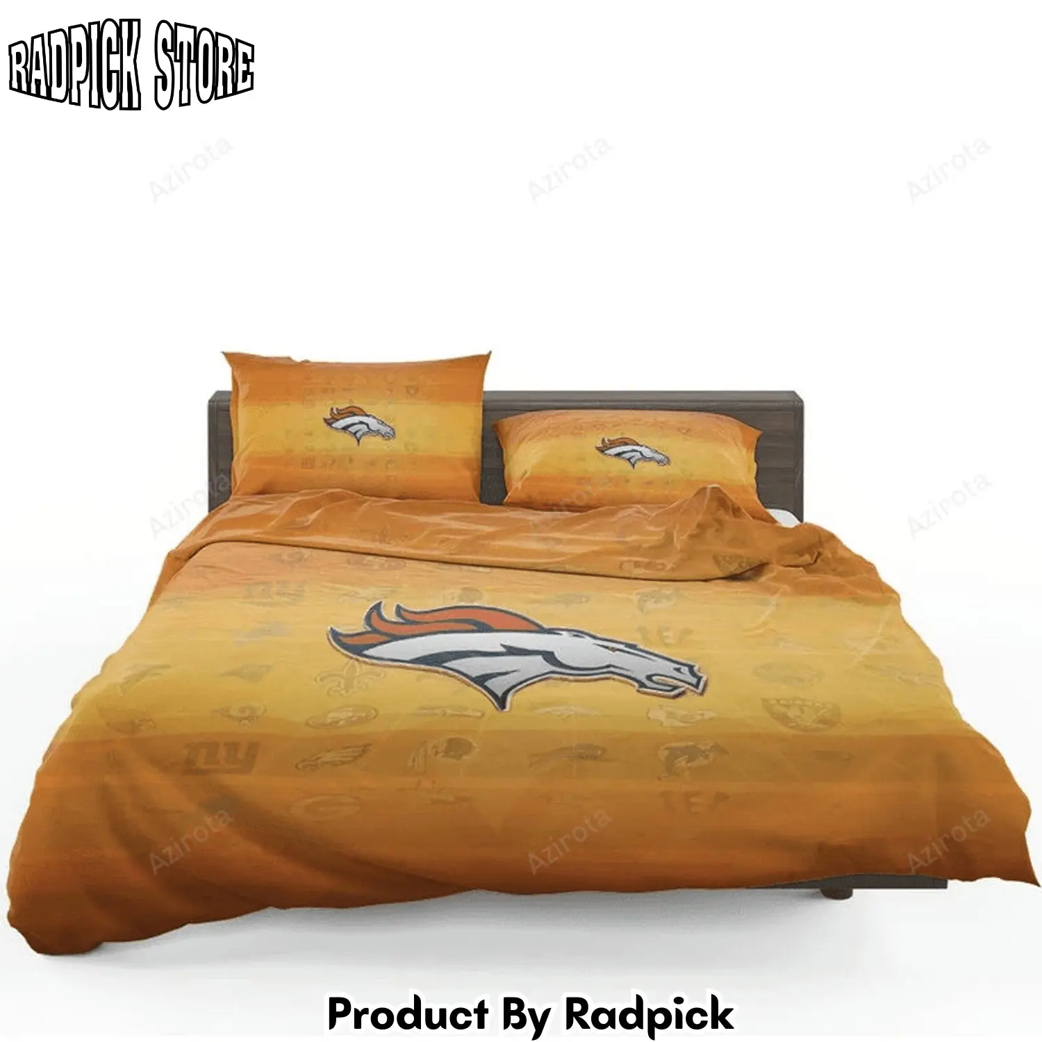 Radpick top ranked football club denver broncos bedding set rp327686